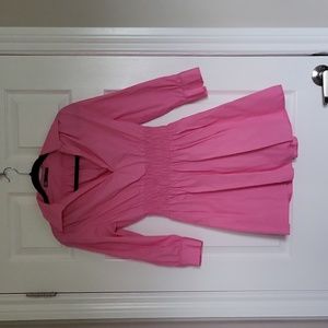 Zara Pink Cotton Shirt Dress